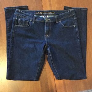 Lands End Dark Wash Jeans